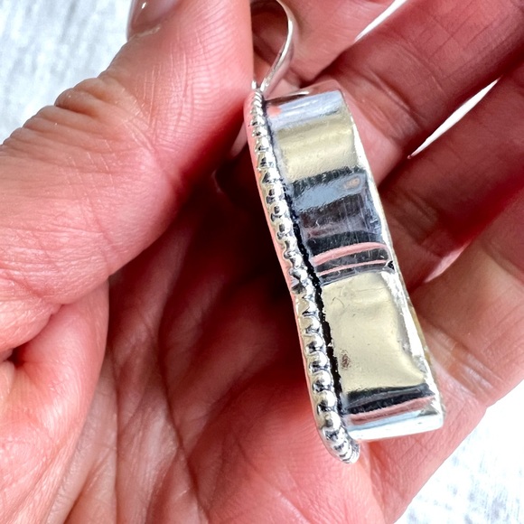 Elegant Silver Ammonite Pendant Necklace - Picture 4 of 6